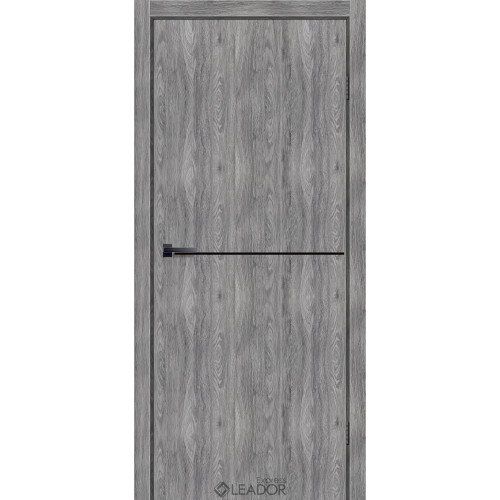 Межкомнатная дверь SIMPLI - LOFT DEKO 02 клен грей глухая LEADOR Express