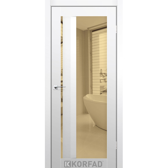Двері міжкімнатні Aliana 06 Super PET аляска дзеркало бронза Korfad