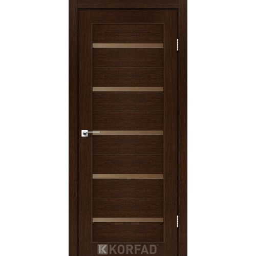 Двері міжкімнатні Porto 02 венге бронза Korfad