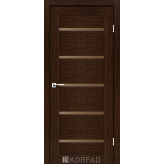 Двері міжкімнатні Porto 02 венге бронза Korfad