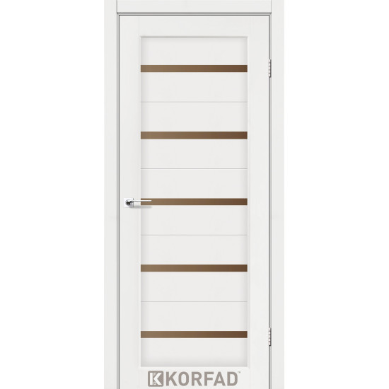 Двері міжкімнатні Porto 02 ясен білий бронза Korfad