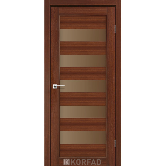 Двері міжкімнатні Porto 08 горіх бронза Korfad