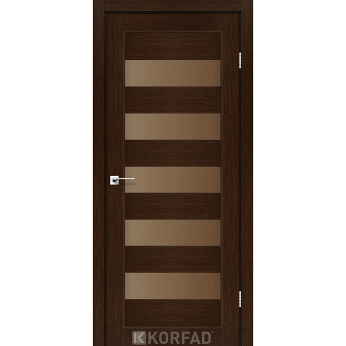 Двері міжкімнатні Porto 08 венге бронза Korfad