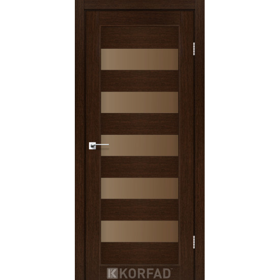 Двері міжкімнатні Porto 08 венге бронза Korfad