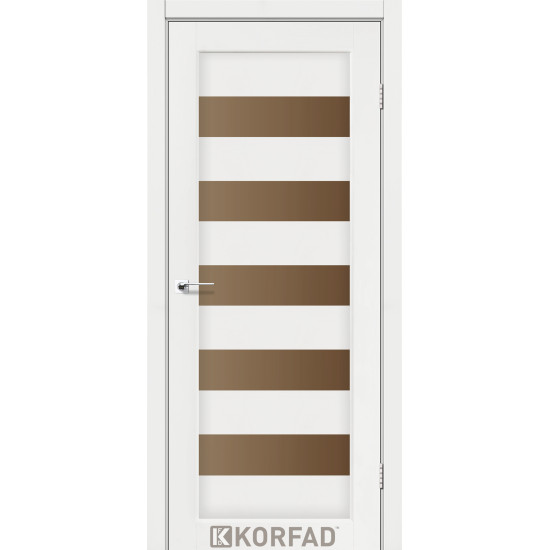 Двері міжкімнатні Porto 08 ясен білий бронза Korfad