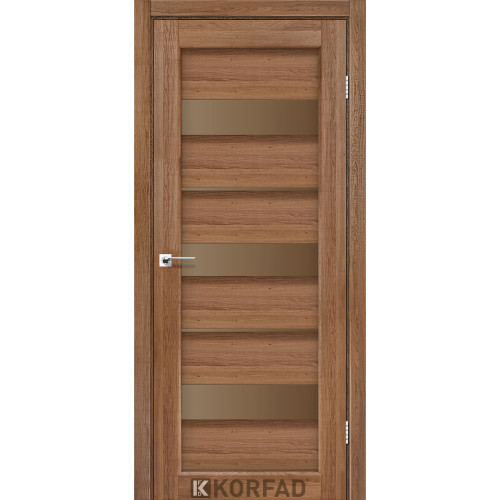 Двері міжкімнатні Porto 12 дуб браш бронза Korfad