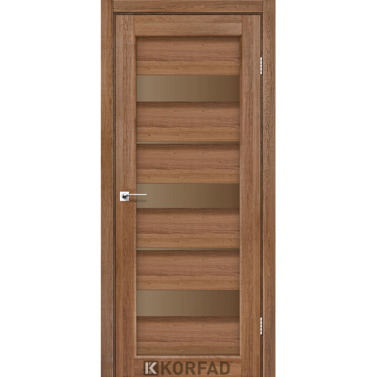 Двері міжкімнатні Porto 12 дуб браш бронза Korfad