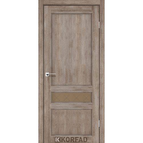 Межкомнатная дверь Classico 07 M1 эш вайт стекло бронза Korfad