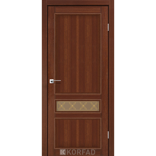 Межкомнатная дверь Classico 07 M2 орех стекло бронза Korfad