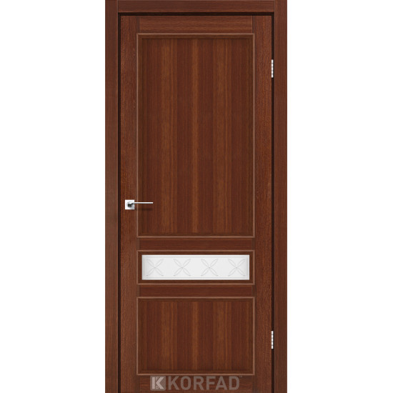 Двері міжкімнатні Classico 07 M1 горіх скло сатин Korfad