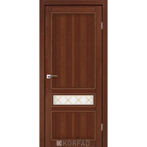 Межкомнатная дверь Classico 07 M2 орех стекло сатин Korfad