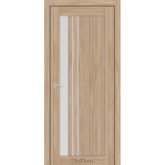 Двері міжкімнатні BELLANO ясен пісочний скло сатин StilDoors